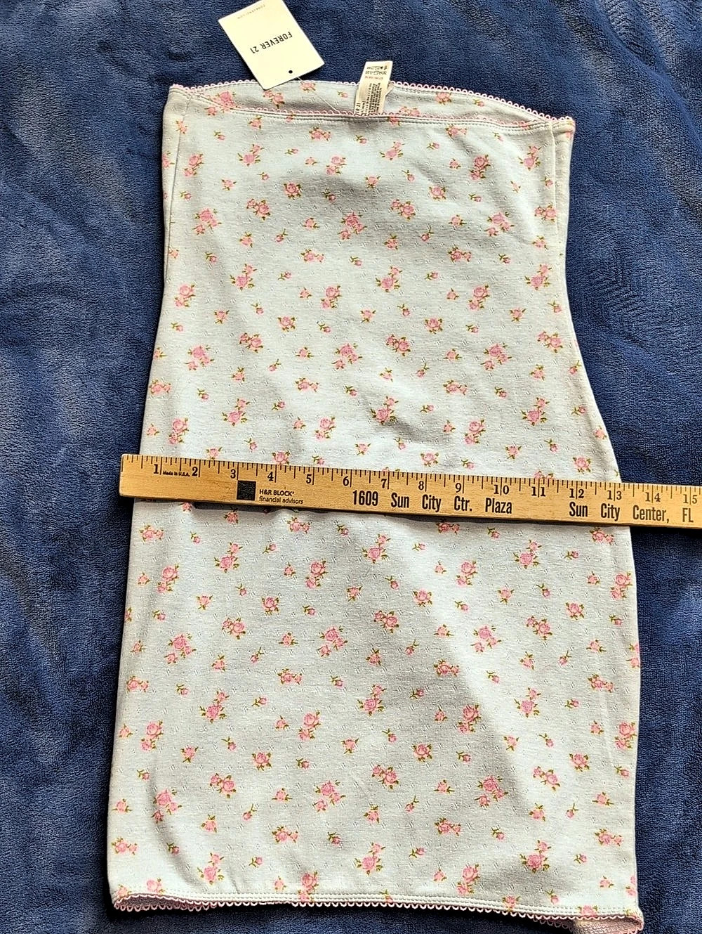 Forever 21 Floral Mini Dress in Blue & Pink Size Small NWT - Picture 8 of 8